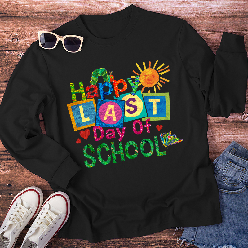 Summer Happy Last Day Of School Teacher Long Sleeve T-Shirt