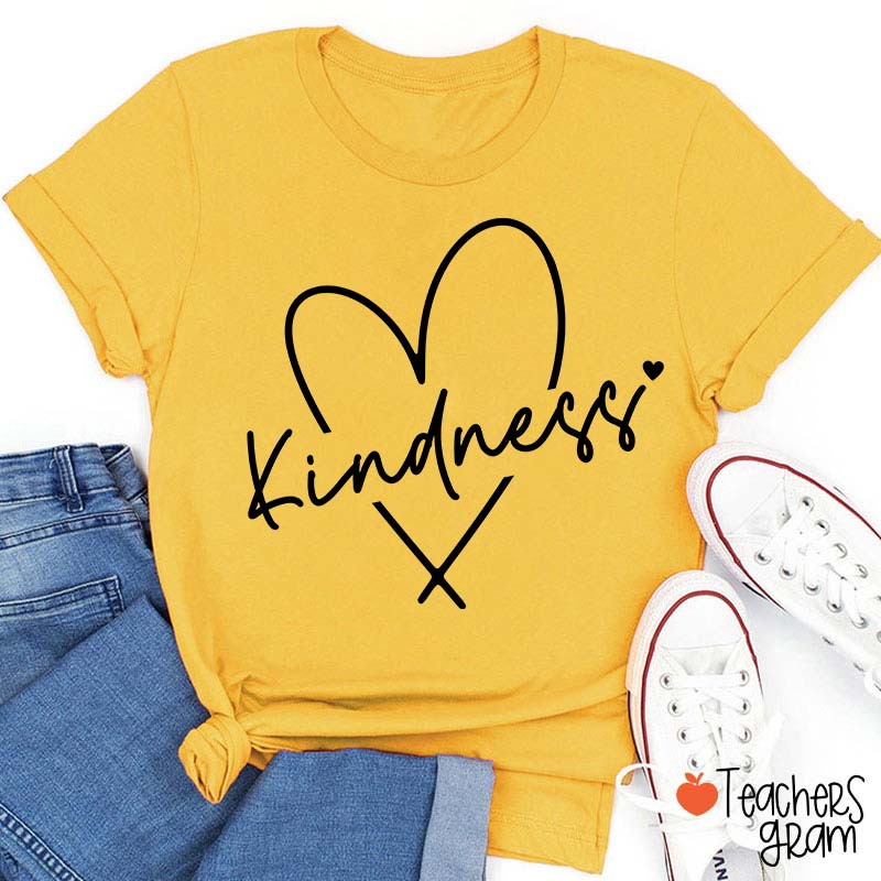 Kindness Valentine's Day Teacher T-Shirt