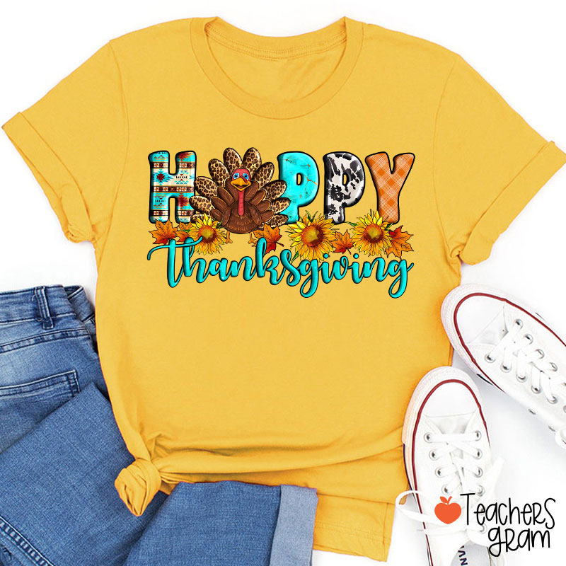 Happy Thanksgiving Teacher T-Shirt