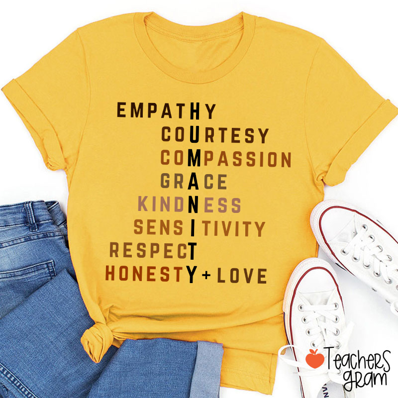 Humanity Crossword Teacher T-Shirt
