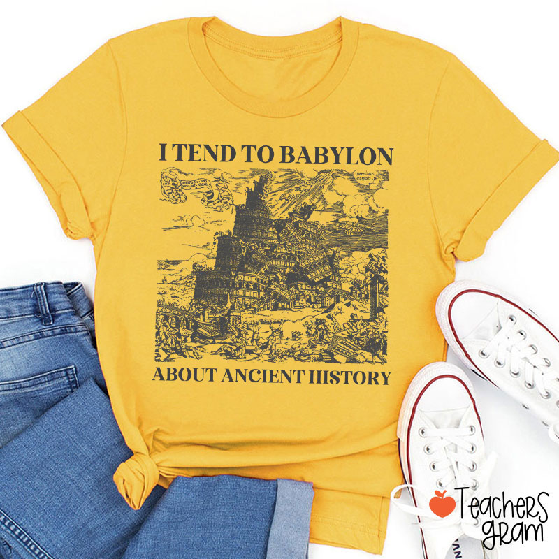 I Tend To Babylon About Ancient History Teacher T-Shirt