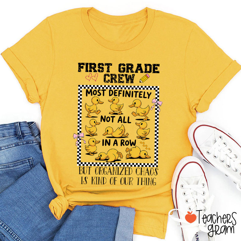 Personalized Most Definitely Not All In A Row But Teacher T-Shirt