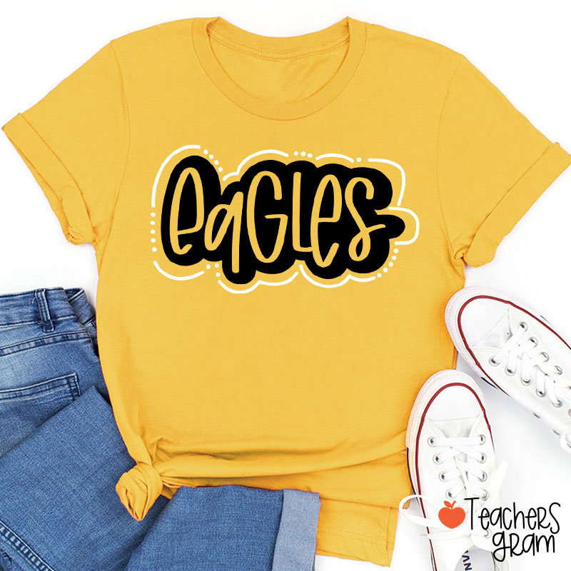 Personalized Mascot School Spirit Game Day Teacher T-Shirt