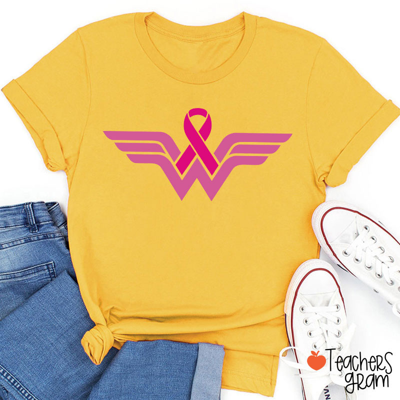 Strong Woman Cancer Fighter Teacher T-Shirt