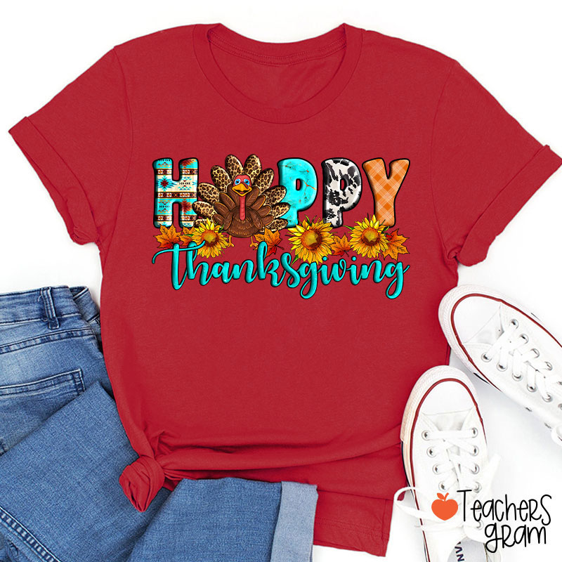 Happy Thanksgiving Teacher T-Shirt