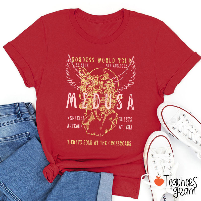 Medusa Goddess World Tour Teacher T-Shirt