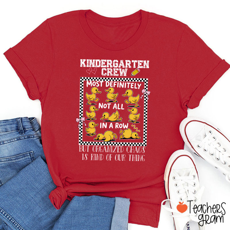 Personalized Most Definitely Not All In A Row But Teacher T-Shirt