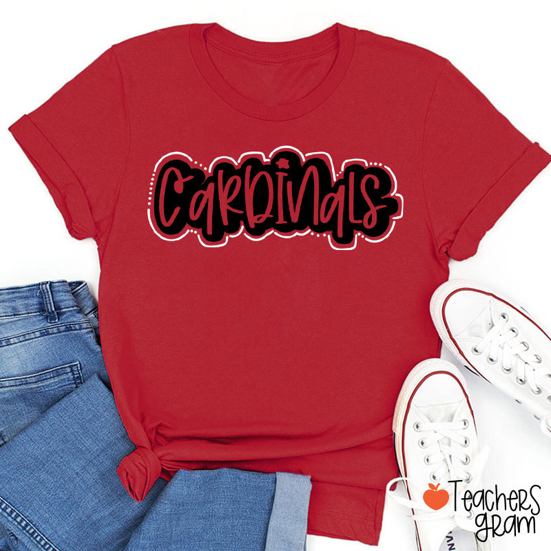 Personalized Mascot School Spirit Game Day Teacher T-Shirt