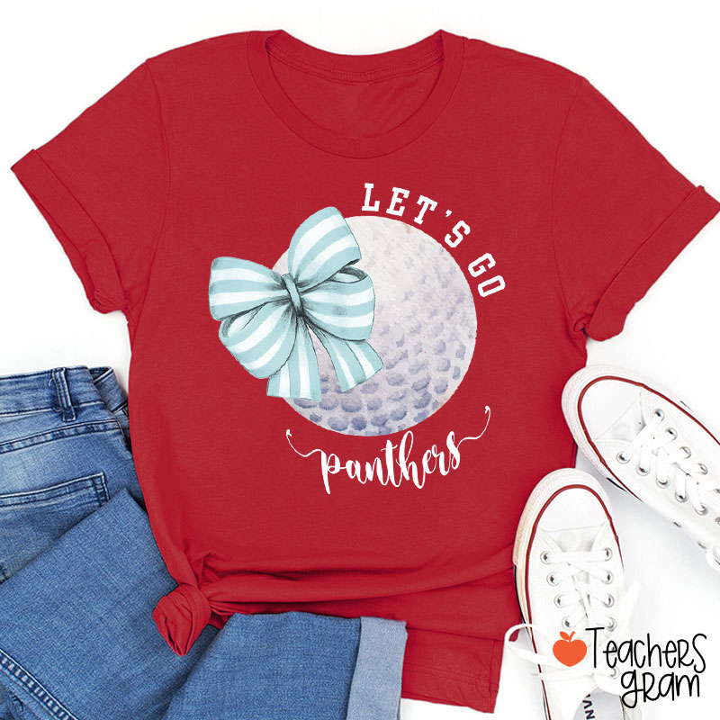 Personalized Sports And Mascot Let's Go Teacher T-Shirt