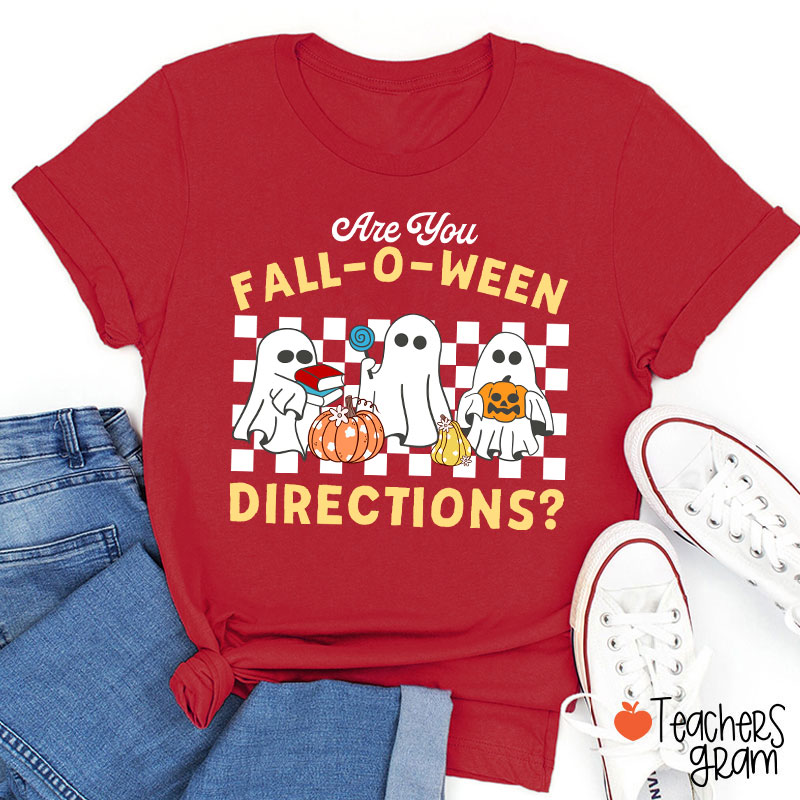 Fall-O-Ween Directions Teacher T-Shirt