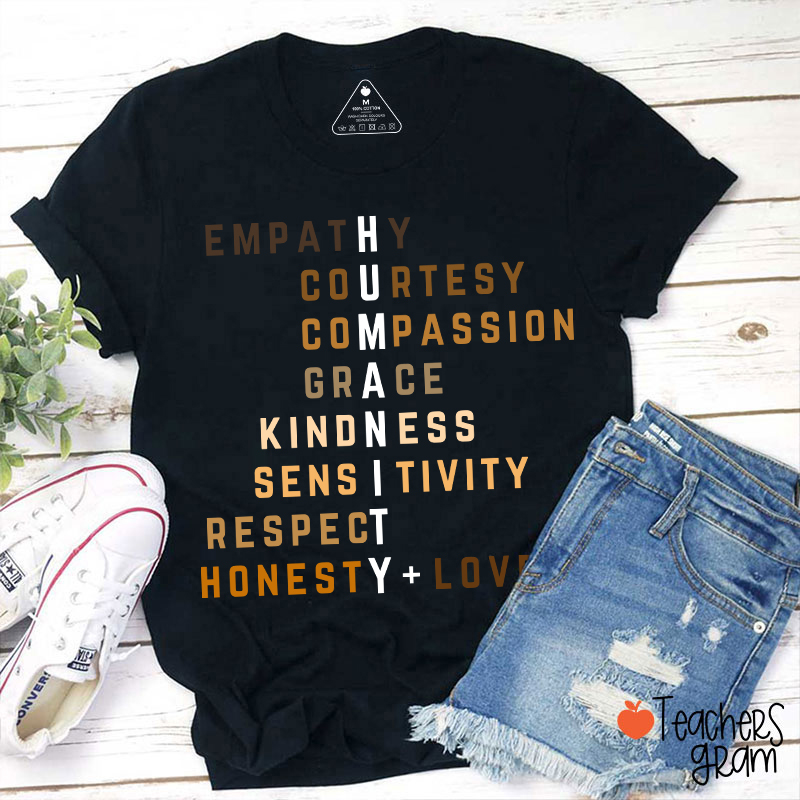 Humanity Crossword Teacher T-Shirt