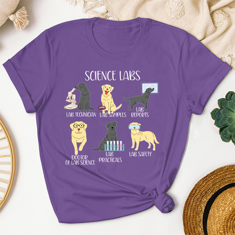 Labrador Retriever Funny Science Teacher T-Shirt