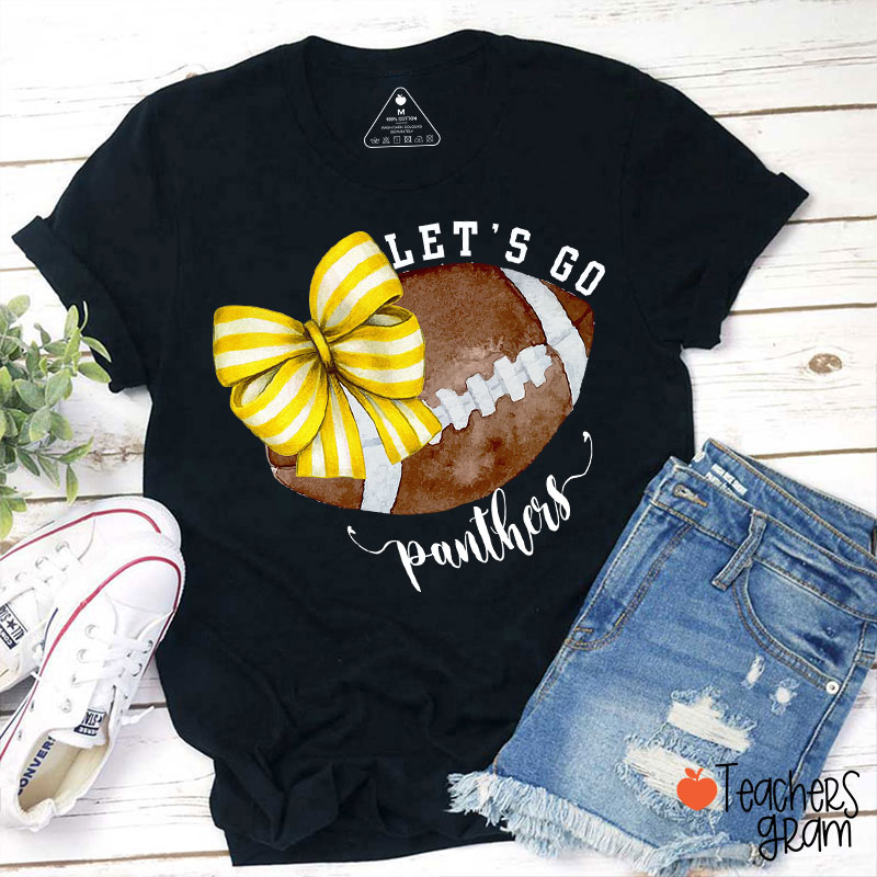 Personalized Sports And Mascot Let's Go Teacher T-Shirt