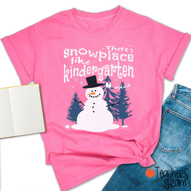 Personalized Grade There's Snowplace Like Teacher T-Shirt