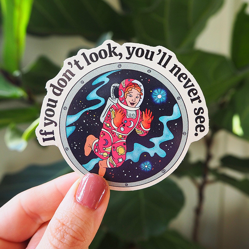 If You Don't Look You'll Never See Teacher Stickers