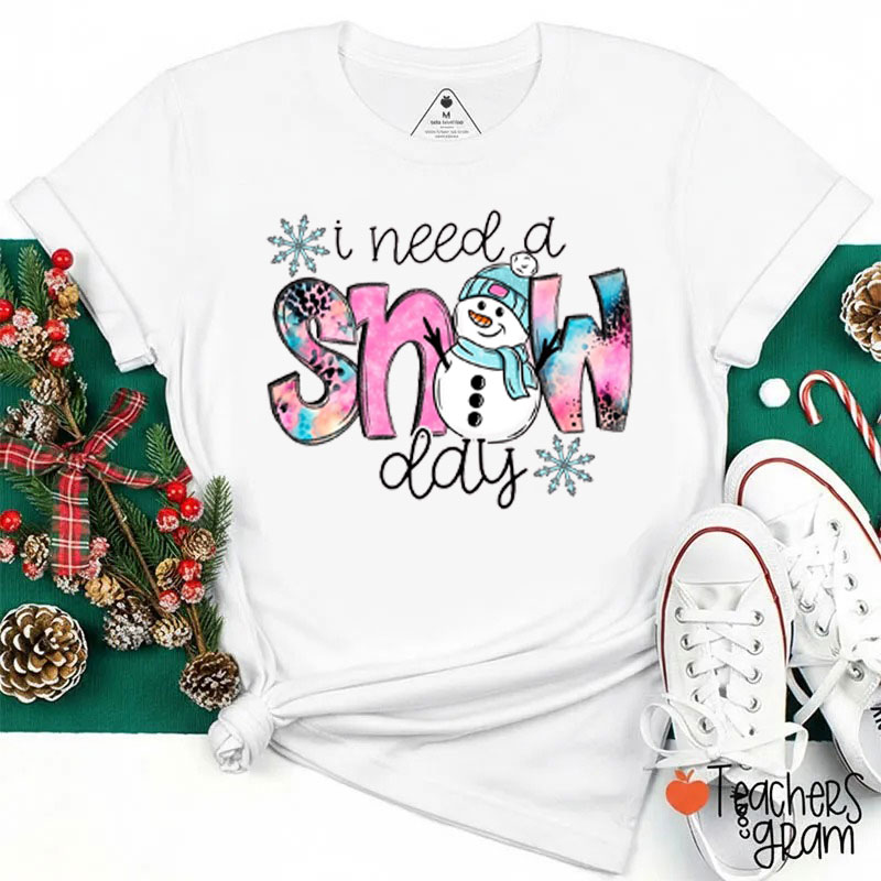I Need A Snow Day Teacher T-Shirt