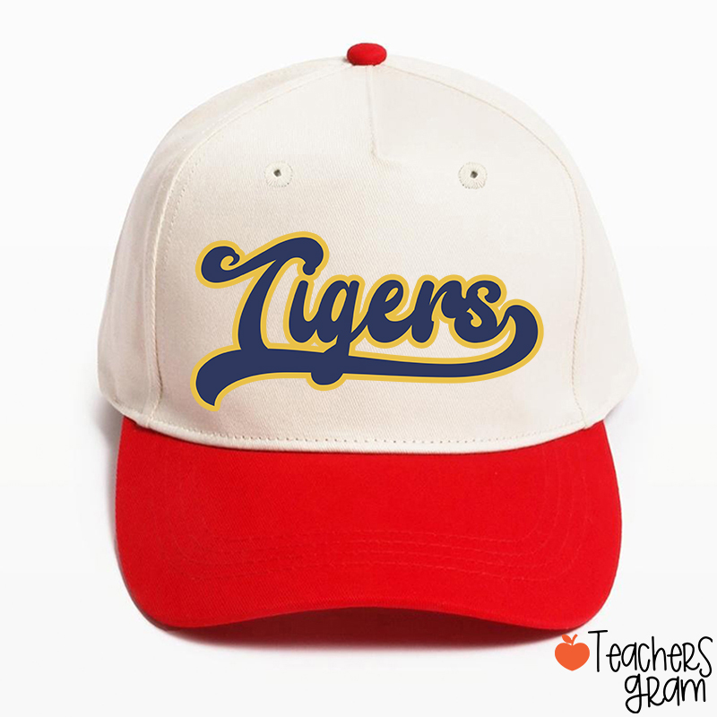 Personalized Mascot School Spirit Contrasting Colors Teacher Baseball Cap