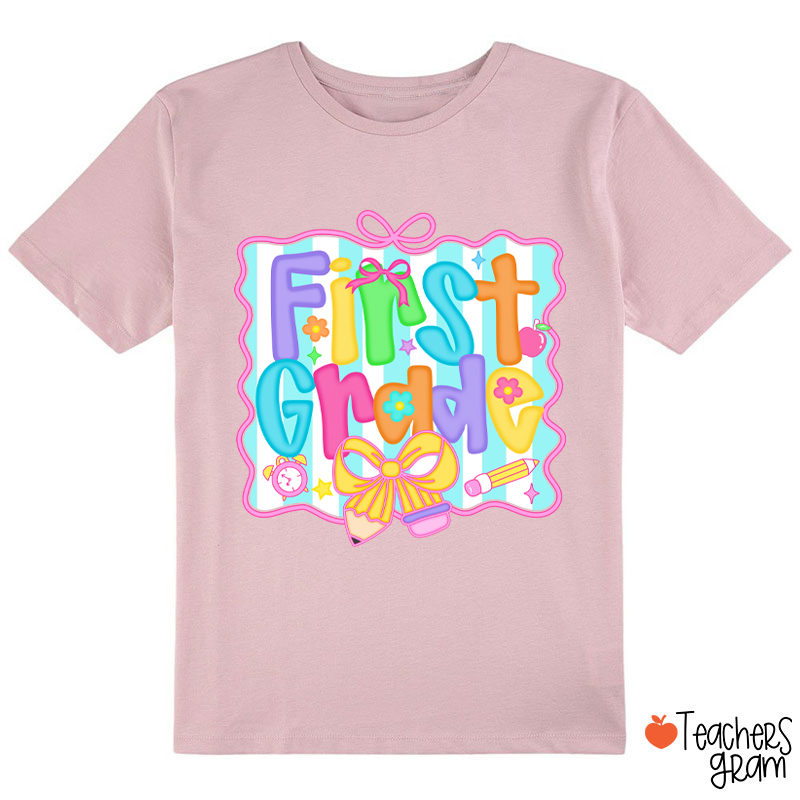 Personalized Grade Bow Tie Board Class T-Shirt