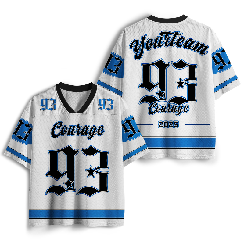Personalized Team Name And Number Courage Teacher Mesh Jersey