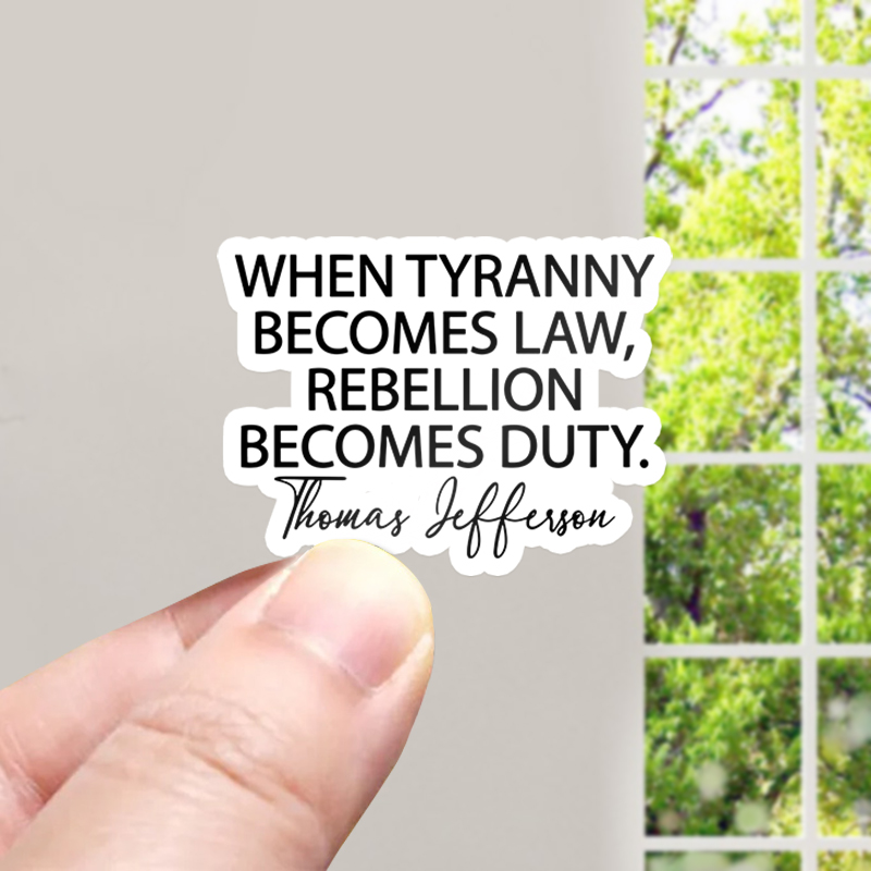 Thomas Jefferson Quote Teacher Stickers