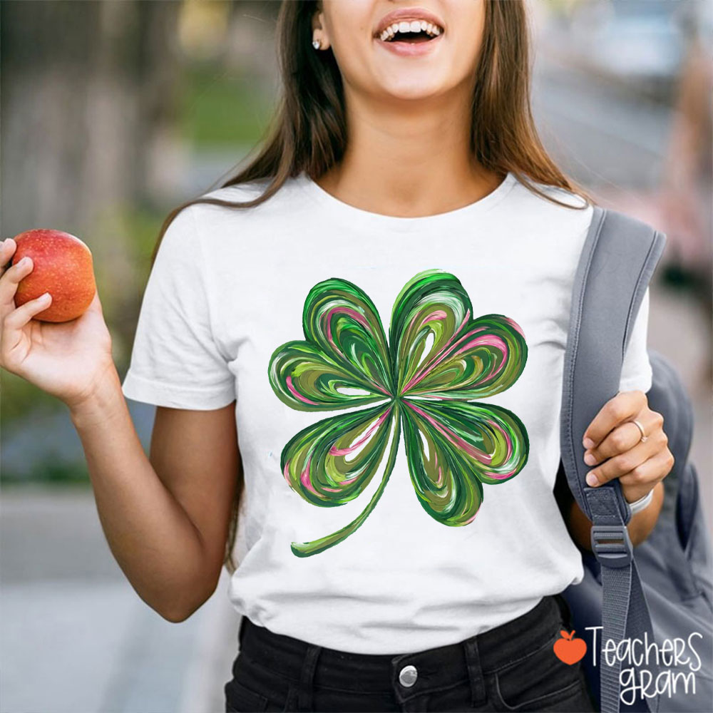 St. Patrick's Day Shamrock Teacher T-Shirt