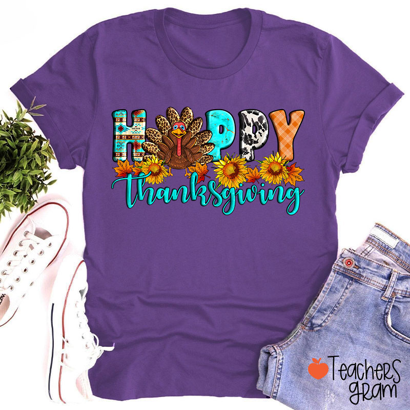Happy Thanksgiving Teacher T-Shirt