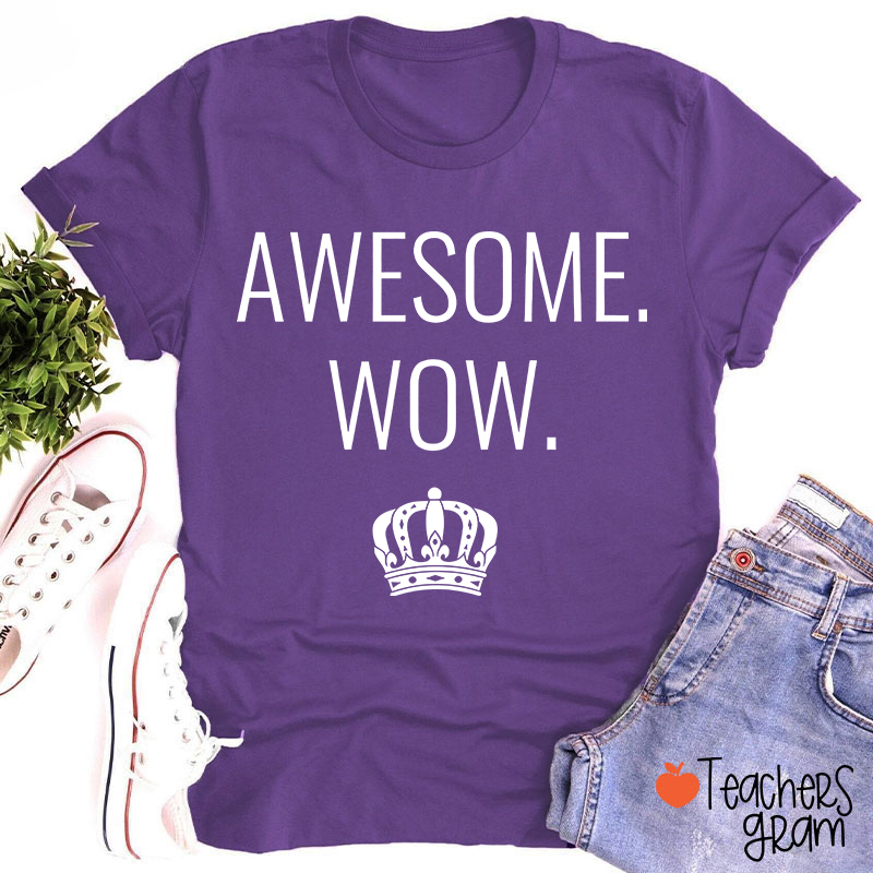 Awesome Wow Teacher T-Shirt