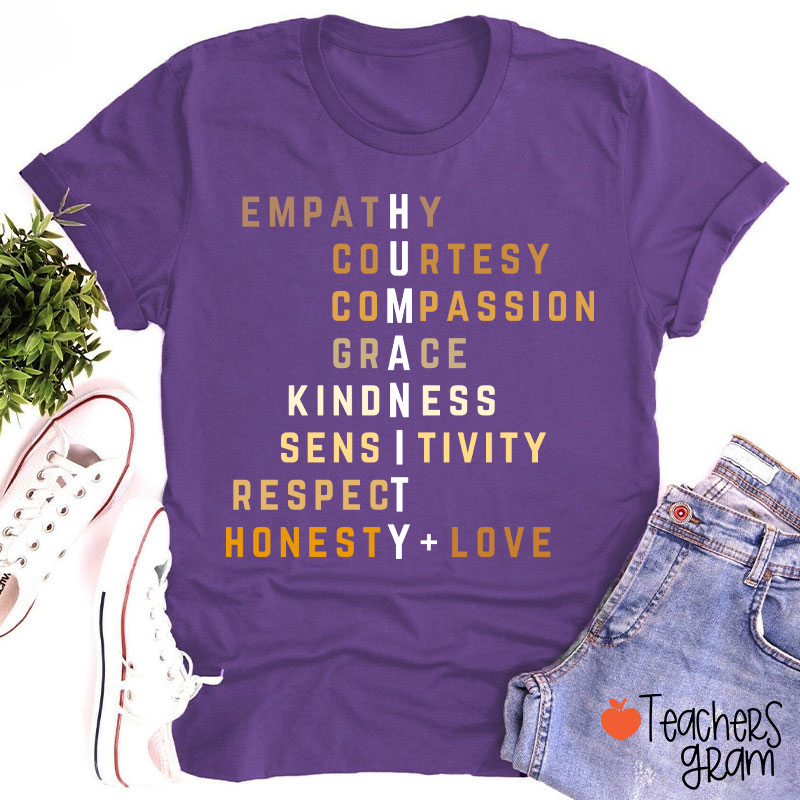 Humanity Crossword Teacher T-Shirt
