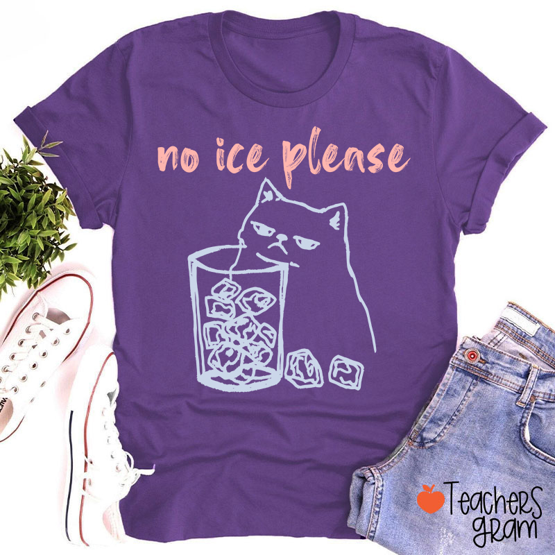 No Ice Please Teacher T-Shirt