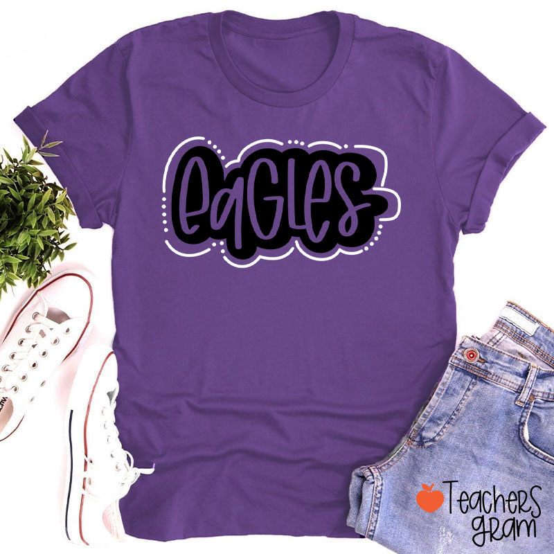 Personalized Mascot School Spirit Game Day Teacher T-Shirt