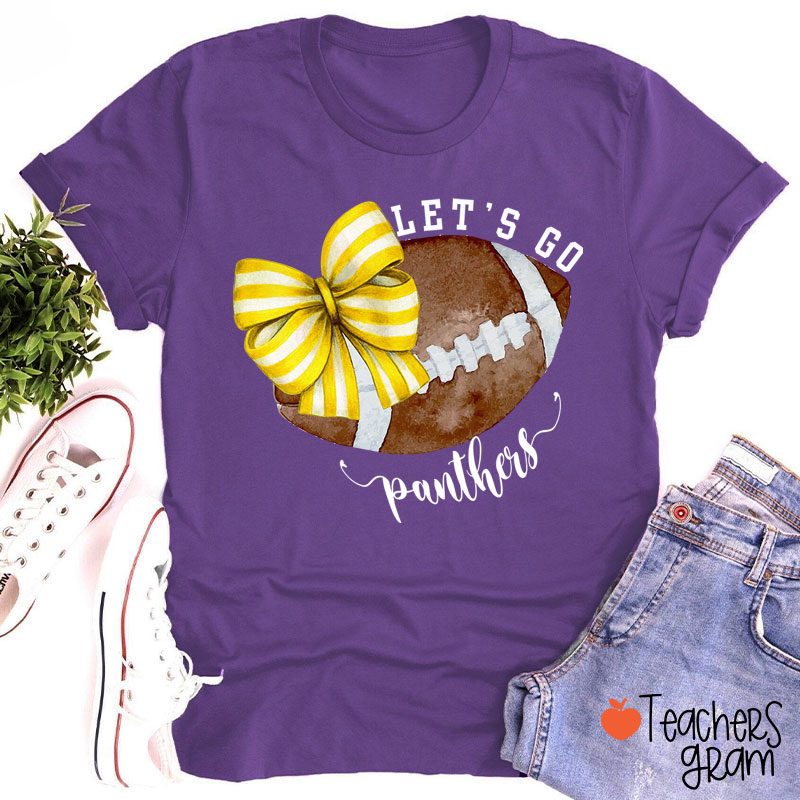 Personalized Sports And Mascot Let's Go Teacher T-Shirt