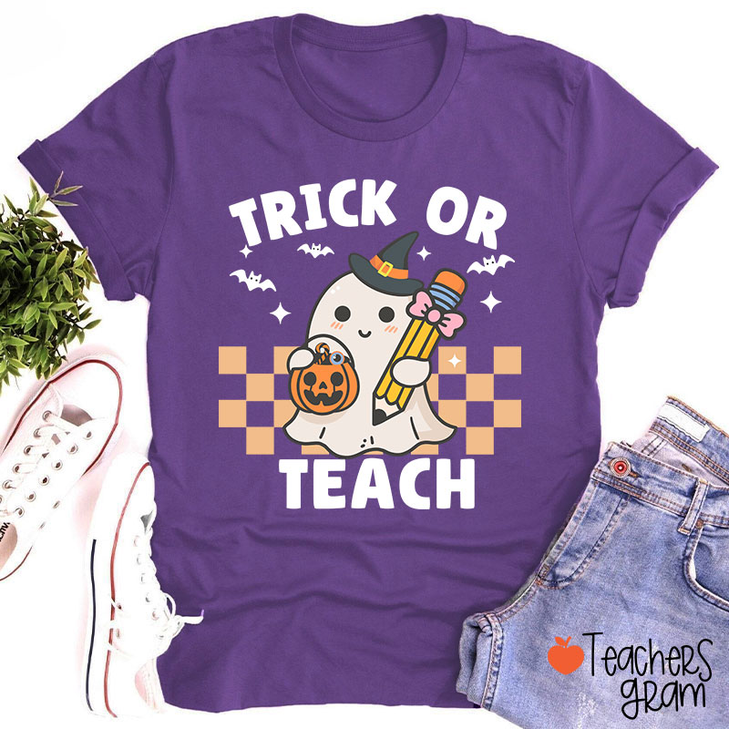 Halloween Trick Or Teach Teacher T-Shirt