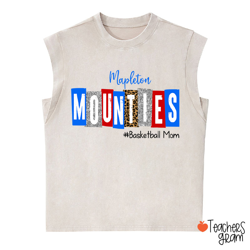 Personalized School Spirit Cheer For You Teacher Washed Tank Top