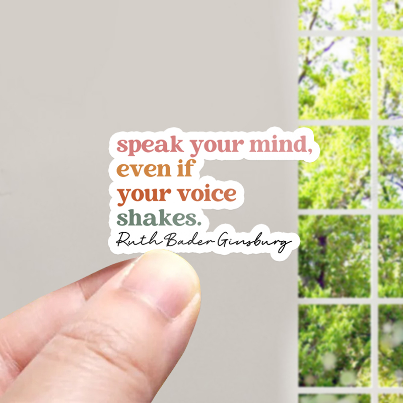 Speak Your Mind Teacher Stickers