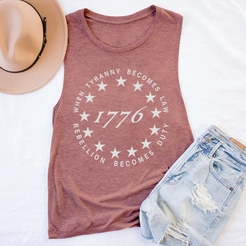 When Tyranny Becomes Law Rebellion Becomes Duty Teacher Tank Top