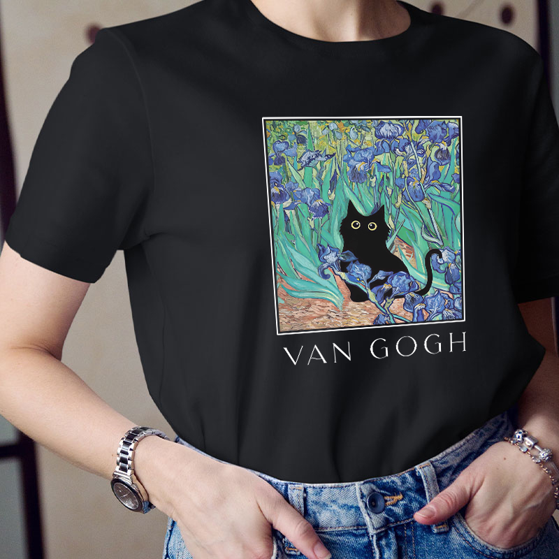 Vincent Cat Art Teacher T-Shirt
