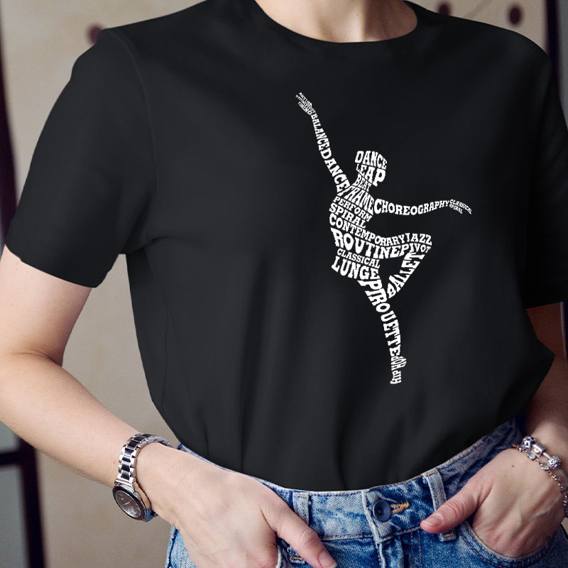 Dancing Ballerina Ballet Dance Teacher T-Shirt