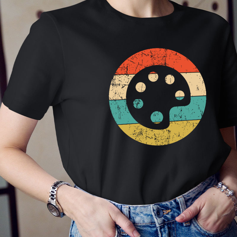 Paint Palette Art Teacher T-Shirt