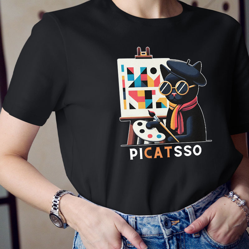 Funny Art Picatsso Teacher T-Shirt