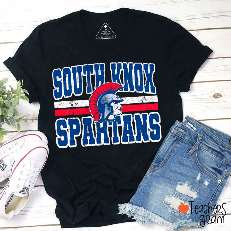 Personalized Distressed Retro Mascot Teacher T-Shirt