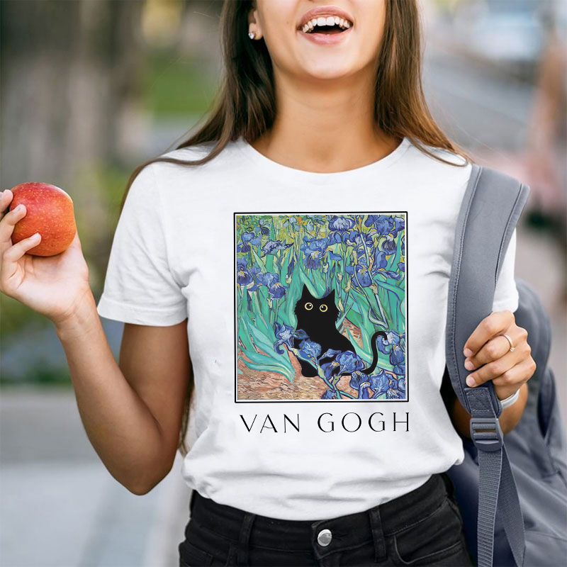 Vincent Cat Art Teacher T-Shirt