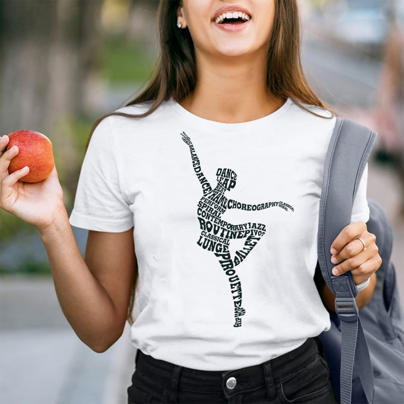 Dancing Ballerina Ballet Dance Teacher T-Shirt