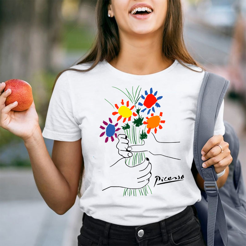 A Bouquet Of Flowers Teacher T-Shirt