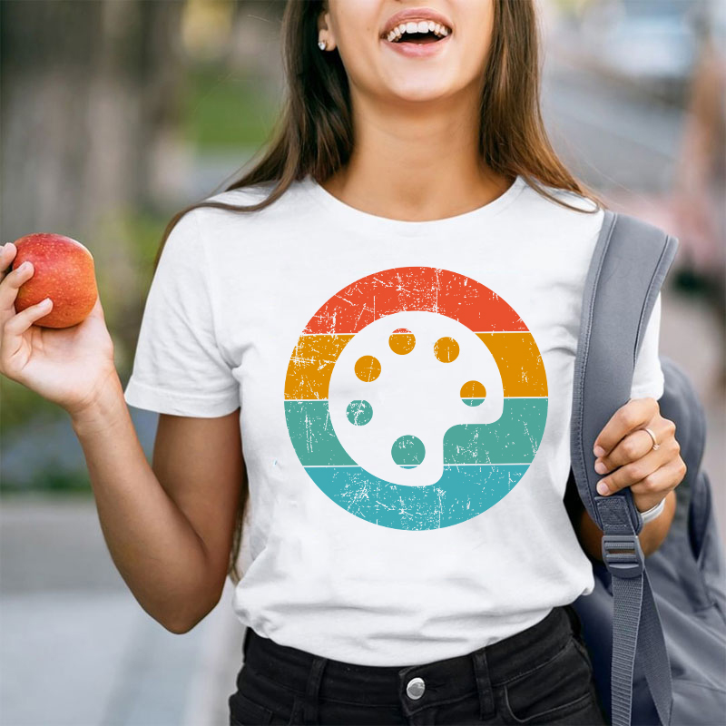 Paint Palette Art Teacher T-Shirt