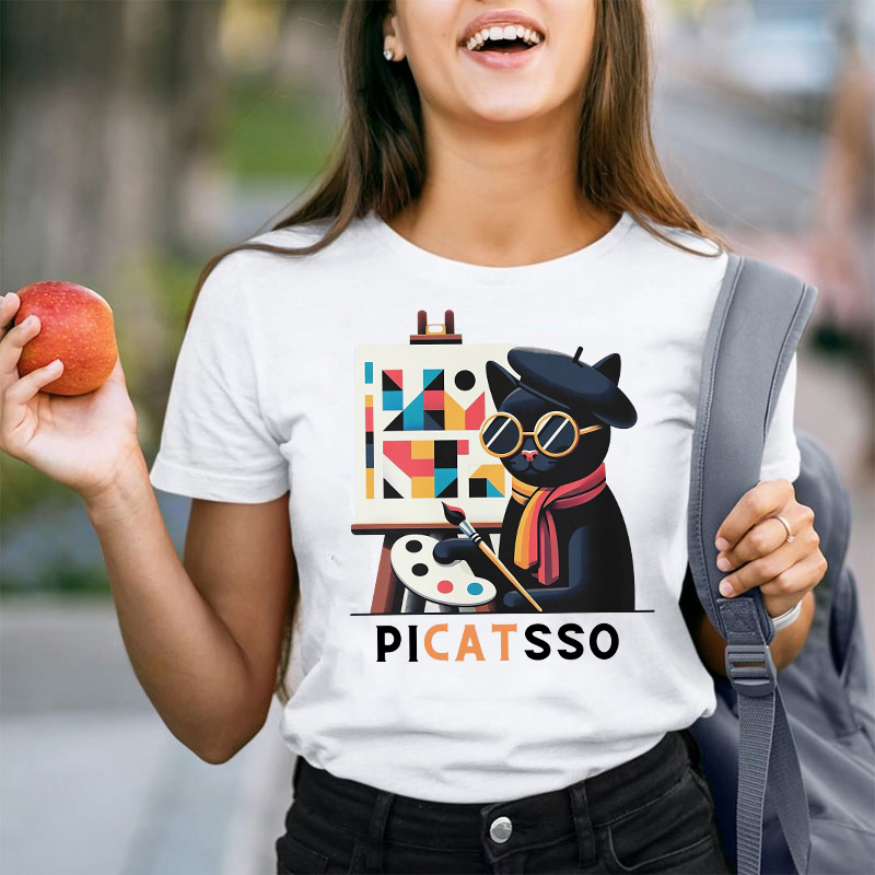 Funny Art Picatsso Teacher T-Shirt