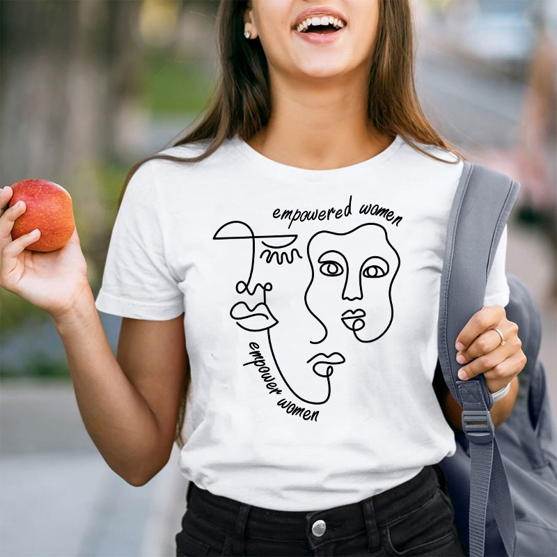 Empowered Women Empower Women Art Teacher T-Shirt