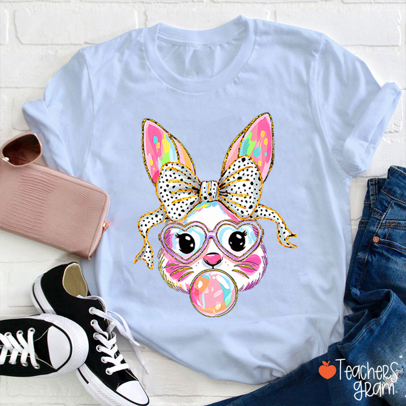Cute Bunny Teacher T-Shirt
