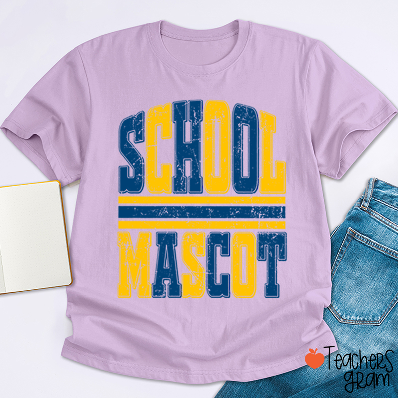 Personalized Sport Distressed Striped Teacher T-Shirt