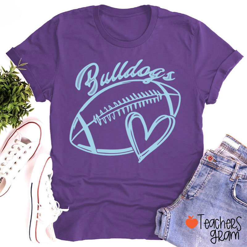 Personalized Mascot Name Sport Graphic Teacher T-Shirt