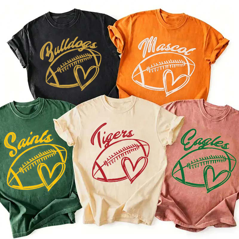 Personalized Mascot Name Sport Graphic Teacher T-Shirt